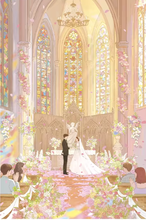 新婚礼物猫的天空之城婚礼拼图